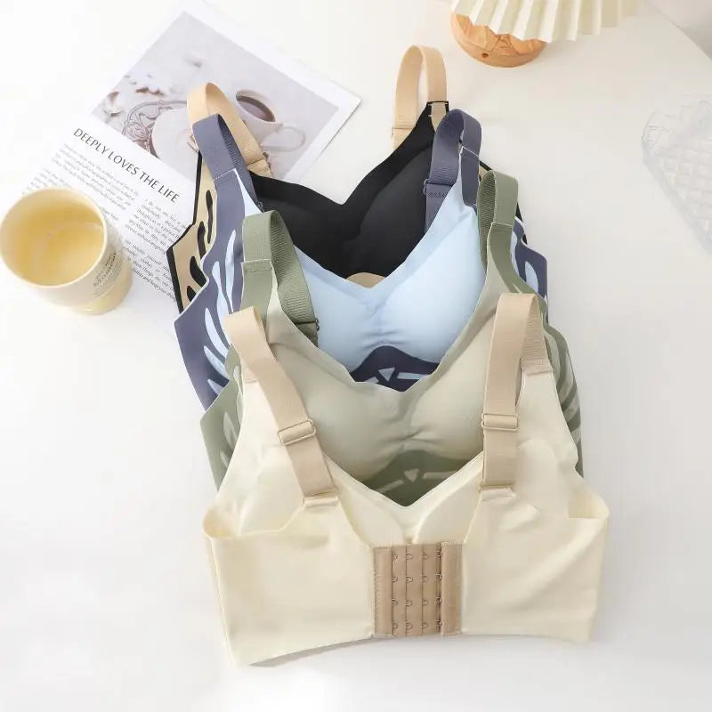 Women's Push Up Bras Seamless Comfortable Angel Wings Bras Sets Fashion Soft Breathable Underwear Female Cozy No Wire Lingerie