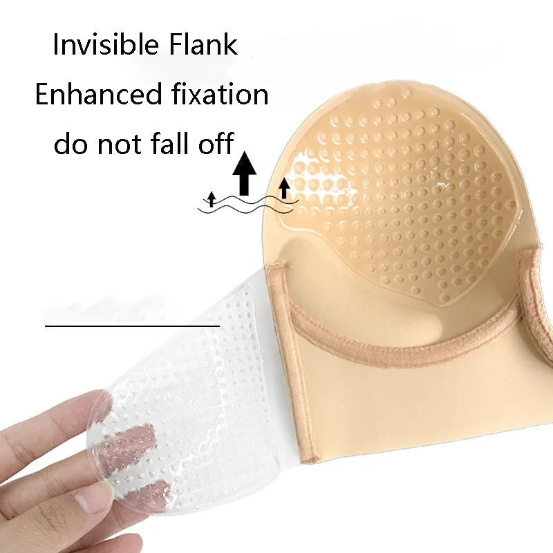 Strapless U Shaped Invisible Adhesive Plunge Silicone Bra Reusable Strapless Backless Breast Lifting Push Up Dress Underwear