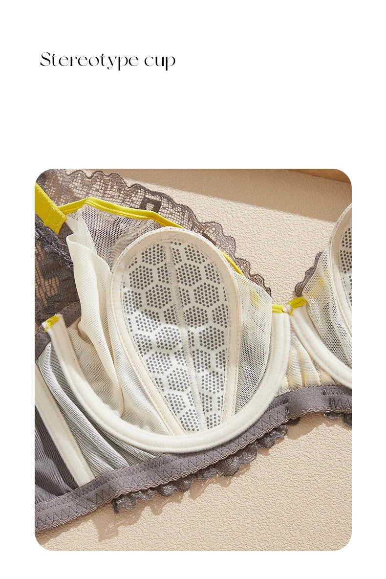 2025 Elegant Beauwear 75 80 85 C D Bra Women's 3/4 Cup Plunge Bras Sexy Lace Bra Unlined Underwire Bralette CW9525