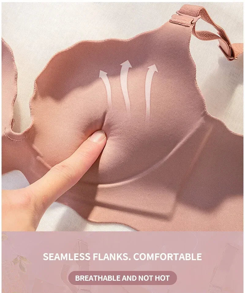 Seamless Push Up Women Bra Comfortable Adjustable Lingerie Wireless Sexy Bras 3/4 Cup Bralette Girl Brassiere Femenina
