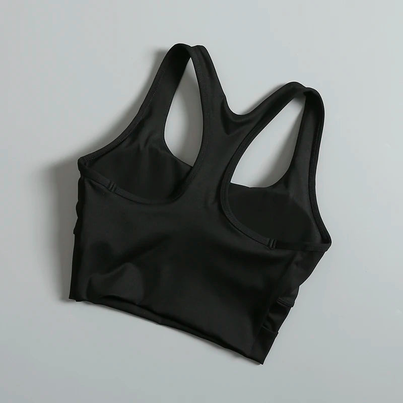 Sports bras and underwear for women in summer new running vest style external wear anti-shock and anti-sagging gym beauty back