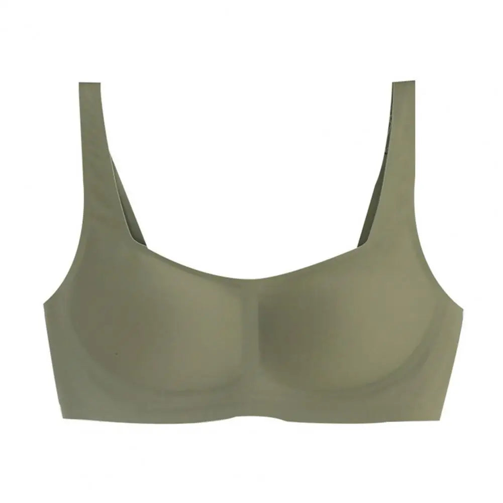 Women Bra Square Neck Wireless No Trace Thin Lingerie Padded Small Breasts Close Together Padded Bra Prevent Sagging Push Up Bra