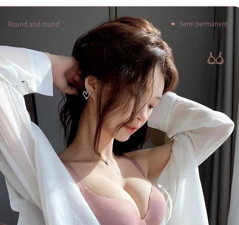 Ultra Thick 6CM Push up Bra for Small Chest Padded No Steel Ring Comfortable Sexy Lift Lingerie Flat Chest Women
