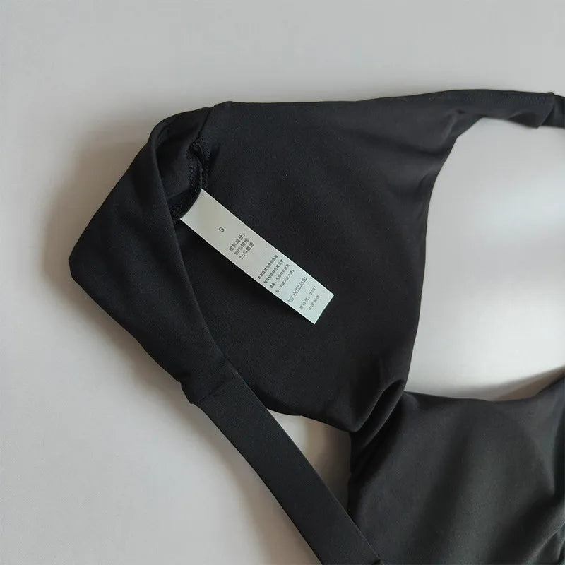 Sports Bra Women's Halter Neck Beautiful Back Push-up Chest-revealing Pilates Vest Training Yoga Wear Gym Running Fitness Bras