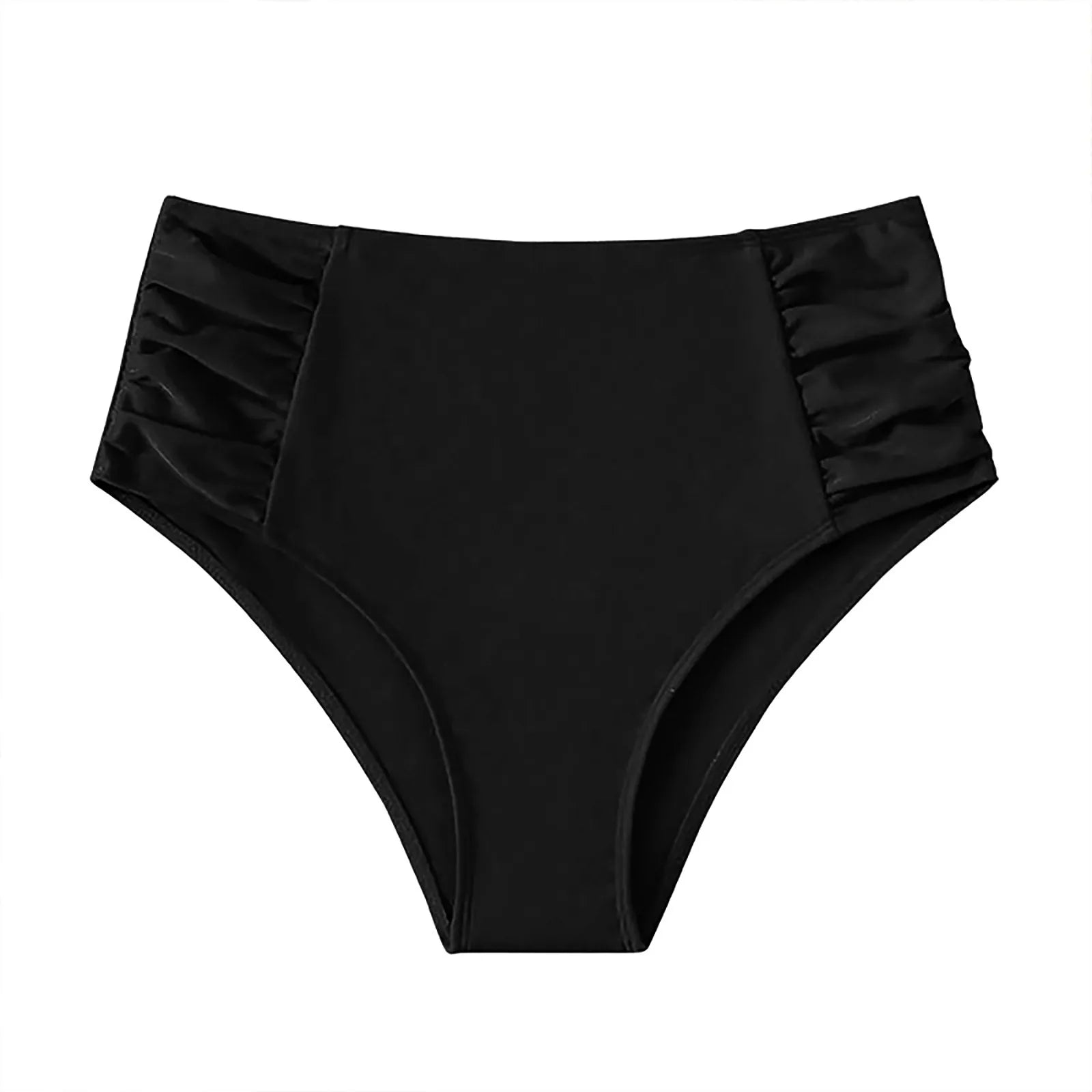 Women's High Waist Basic Swimming Bottoms Full Coverage Bikini Split Swimsuit Briefs Solid Color Comfy Swimming Trunk