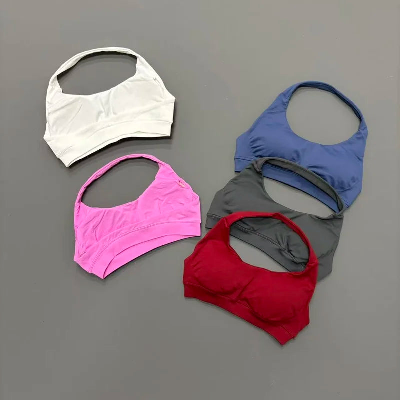 Sports Bra Seamless Sexy Padded Athletic Sport Bras Women Backless Workout Gym Anti-Shock Yoga Crop Top Fitness Bra