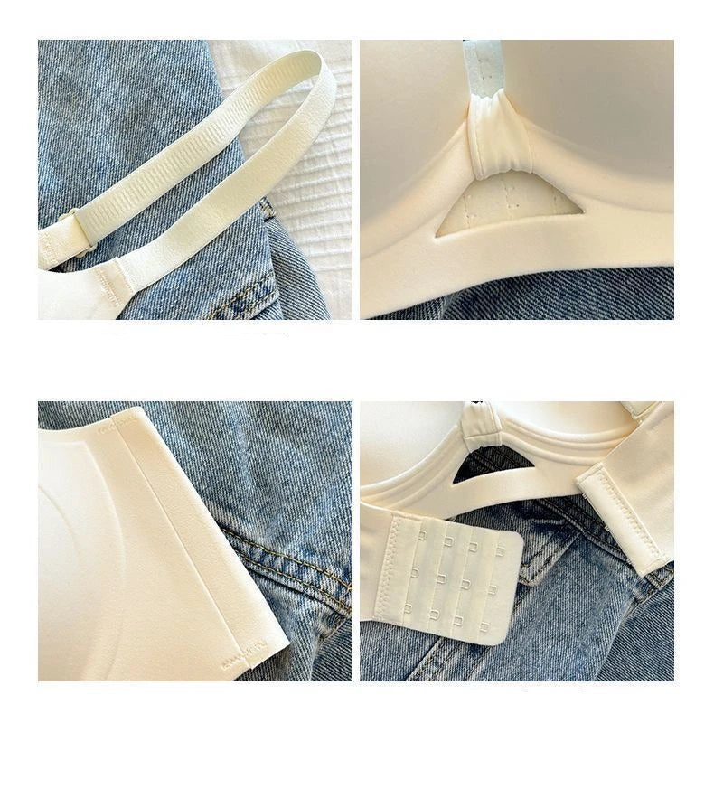 Wireless Push Up Bra for Small Breasts Lift Support Anti Sagging No Underwire Seamless Invisible Comfort Bras for Women