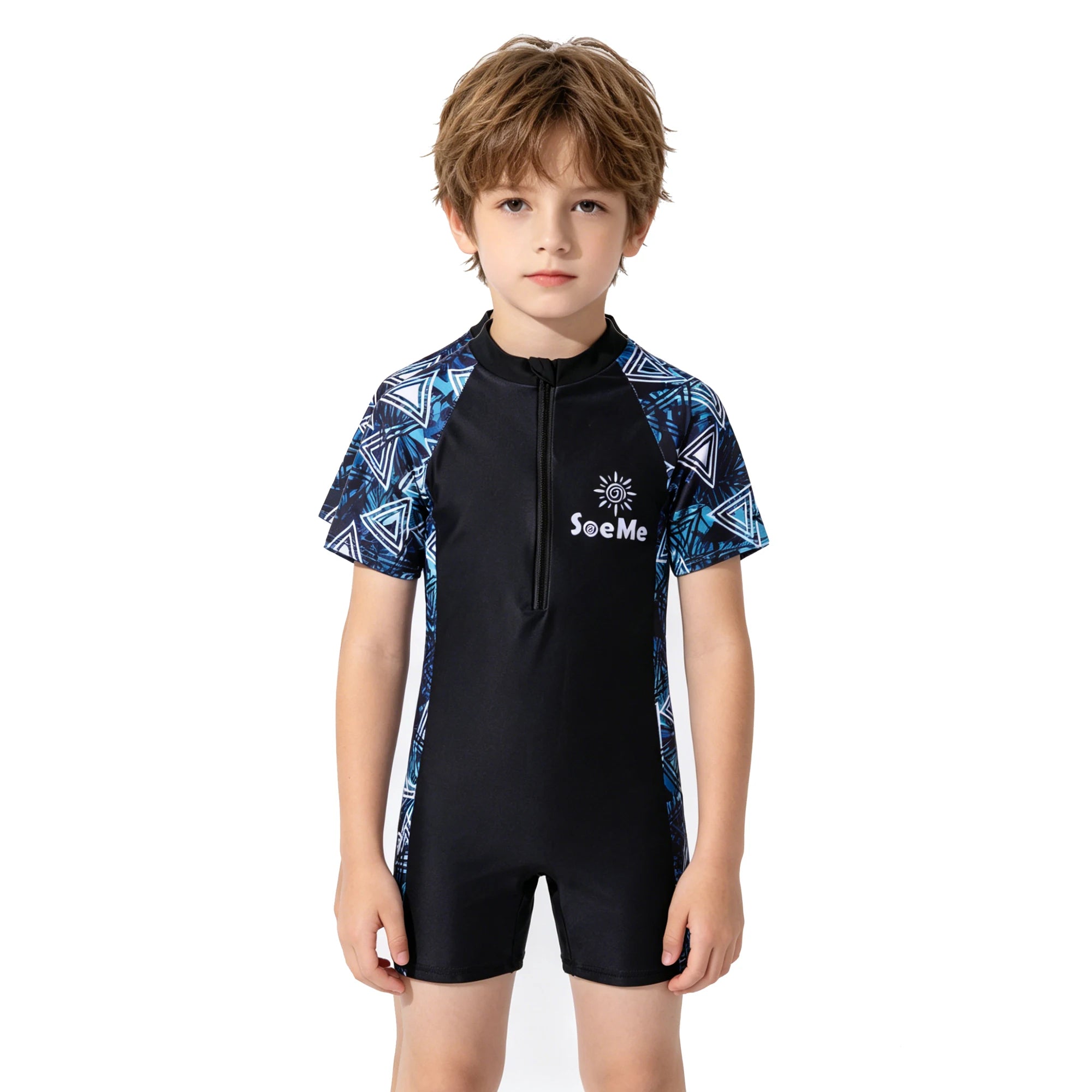 One-Piece Swim Suits Boys Swimsuits Fashion Sun Protect Girls Swimwear Kids Bathing Suit Cartoon Quick Drying Swimming Clothes