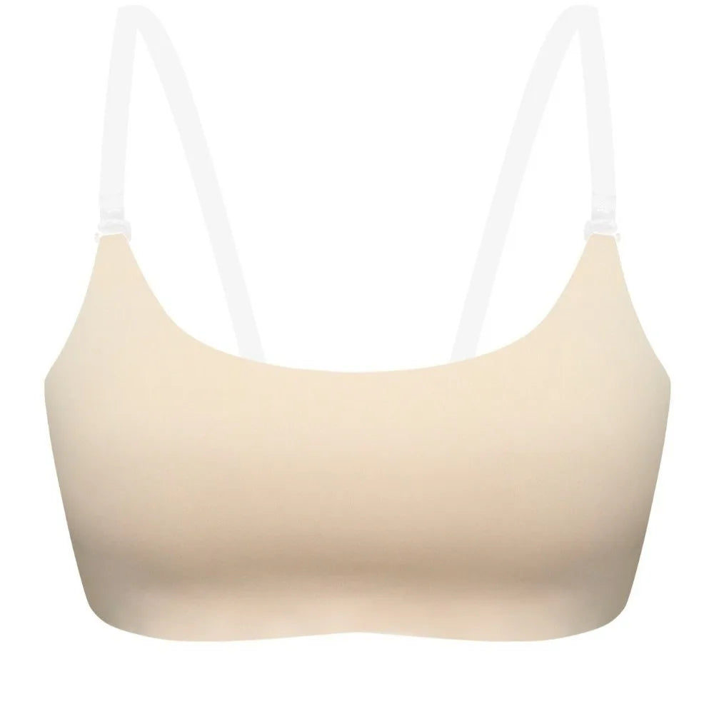 Lingerie Invisible Strap Wireless Bra Backless Seamless Strapless Bra Gathered Thin Cup Push-Up Bra Backless Clothing