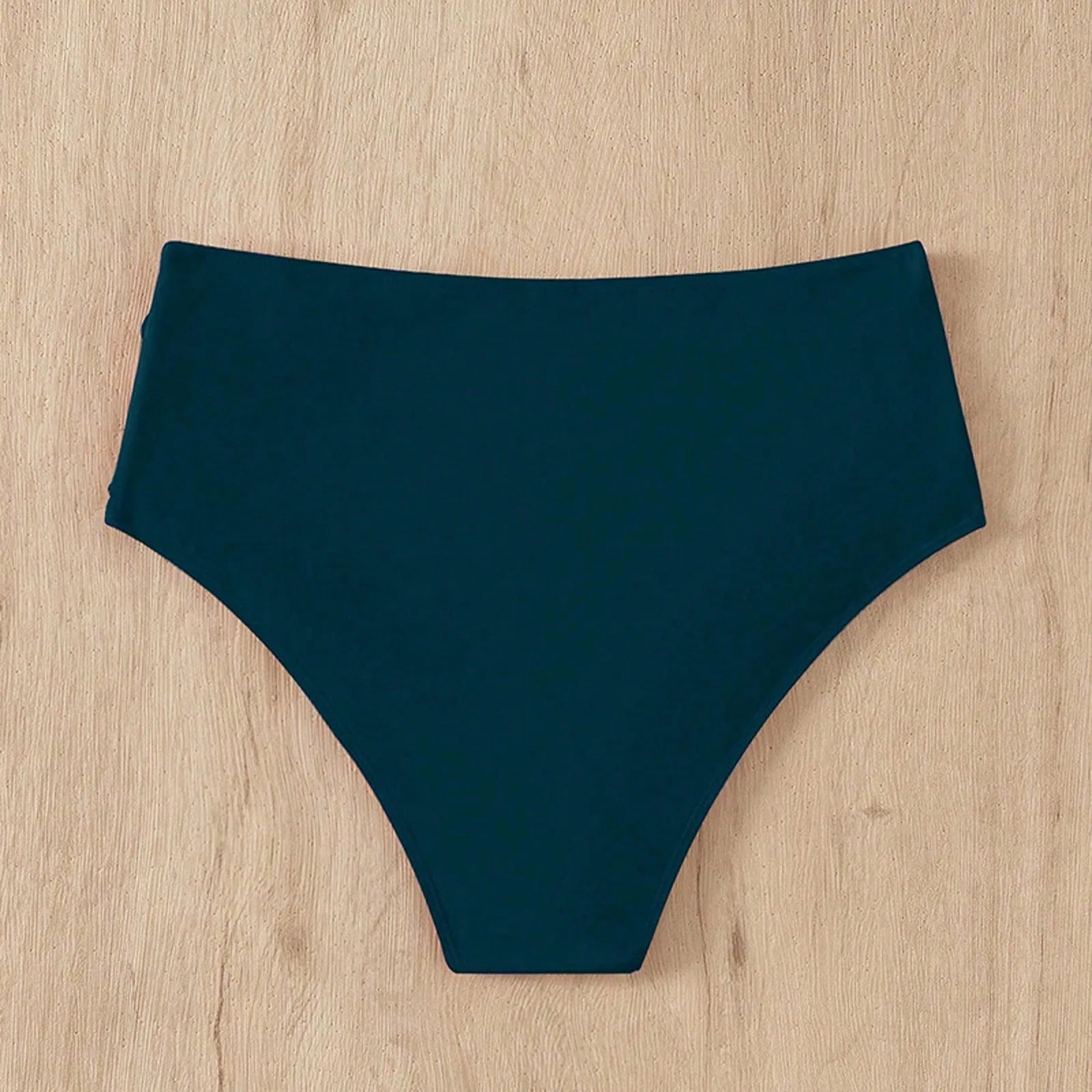 Women's High Waist Basic Swimming Bottoms Full Coverage Bikini Split Swimsuit Briefs Solid Color Comfy Swimming Trunk