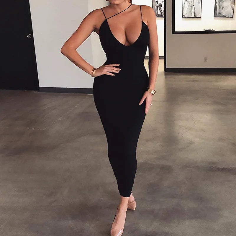 Slim Fit Full Slips Dresses For Women's Thin Seamless Sexy Party Summer Petticoat Underskirt Dress Sleeveless Inner Vest Dress