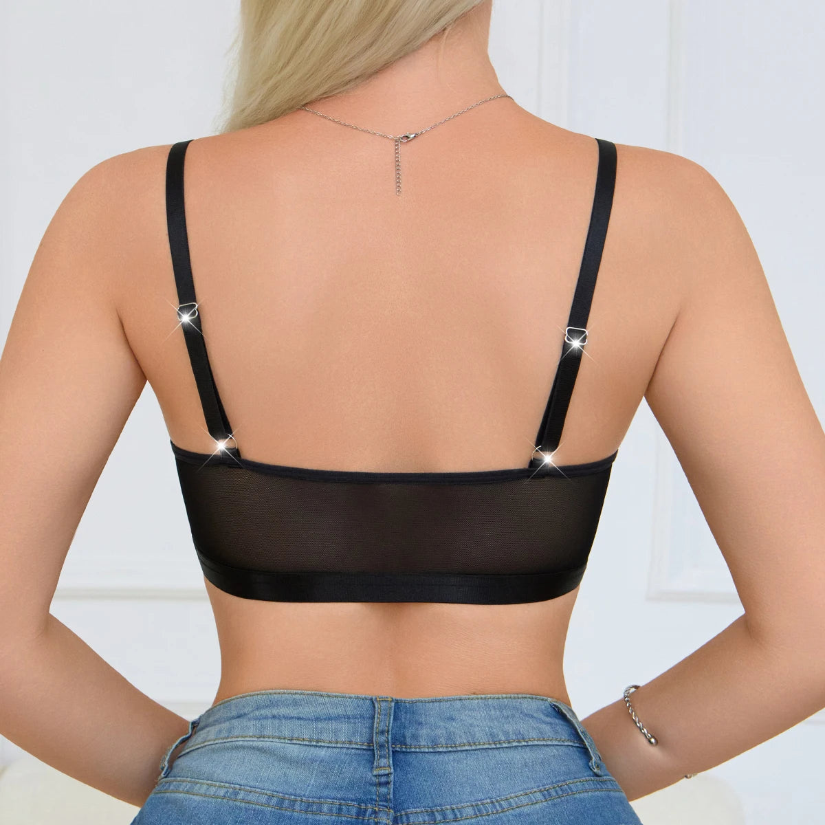 Women Lace Hands Free Pumping Bra Front Open Wireless Maternity Nursing Bra Adjustable Strap Mesh Breastfeeding Bras for Breast