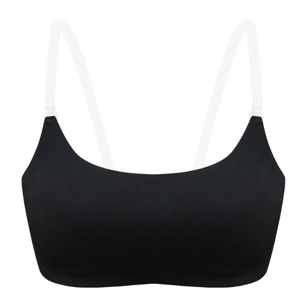 Lingerie Invisible Strap Wireless Bra Backless Seamless Strapless Bra Gathered Thin Cup Push-Up Bra Backless Clothing