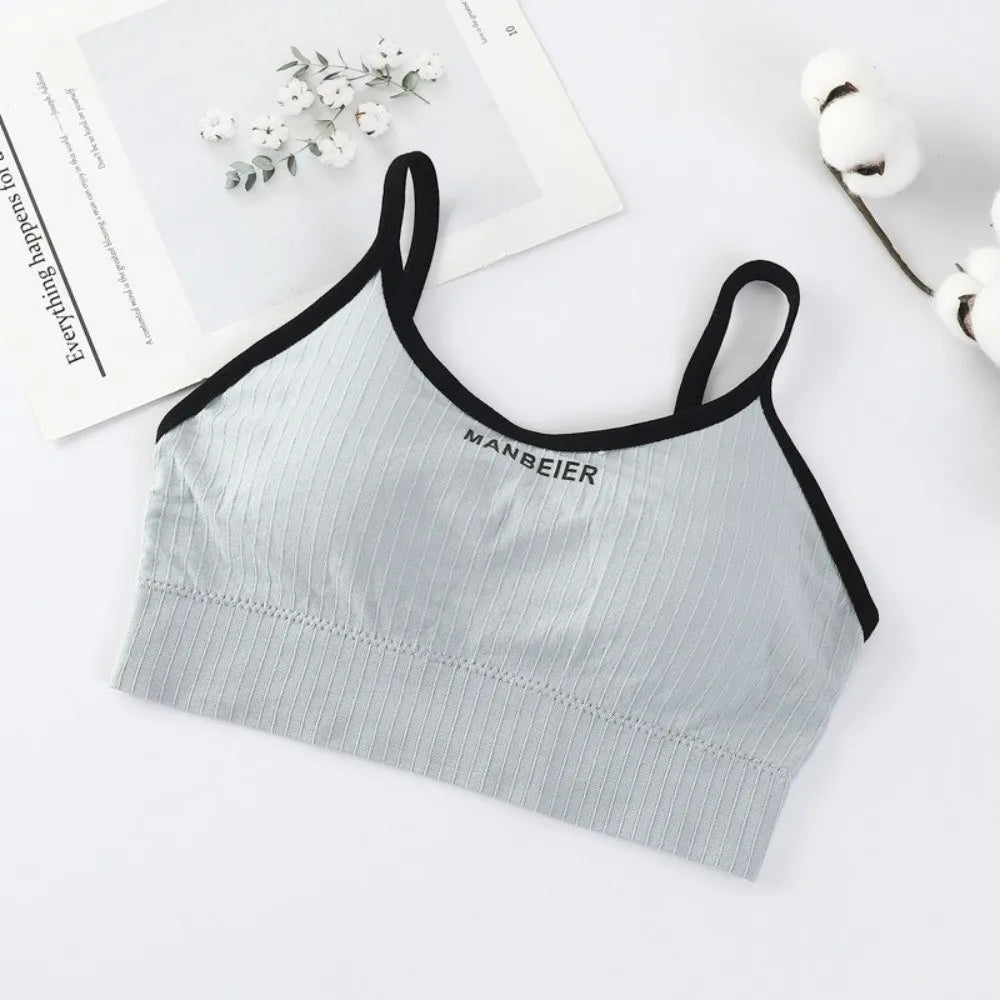 Basic Lingerie Wireless Bra Simple Elastic Brassiere for Women Underwear Seamless Bras Running