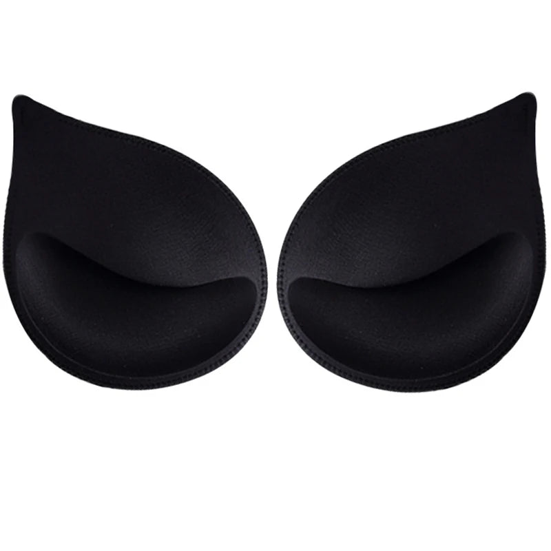 1-3 Pairs Woman Plunge Swimsuit Padded Set Sponge Thick  Foam Push Up Enhancer Chest Cup Bikini Inserts Bra Pad
