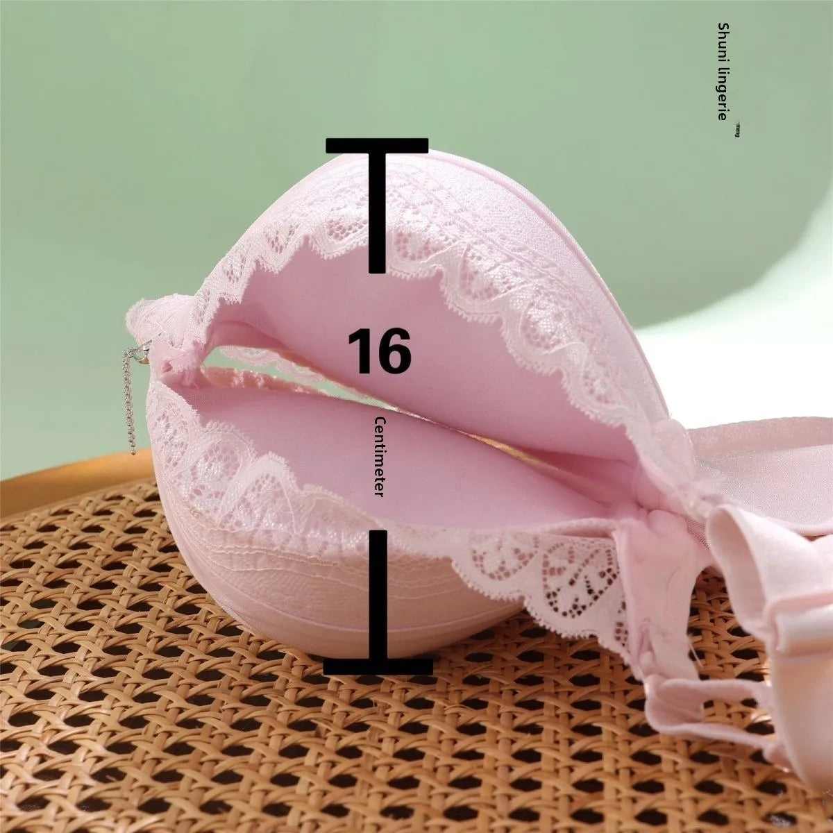 Ultra Push Up Bra with Side Support, 8cm Padding Non Slip Bra for Small Chest, Wireless Full Coverage Bra for A/B Cup