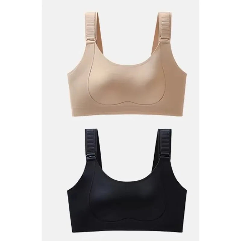 Demand Women's Full Coverage Minimizer Bras Lift Breast Retracting Anti Sagging Seamless No Mark M -3XL for Daily Wear Sleeping