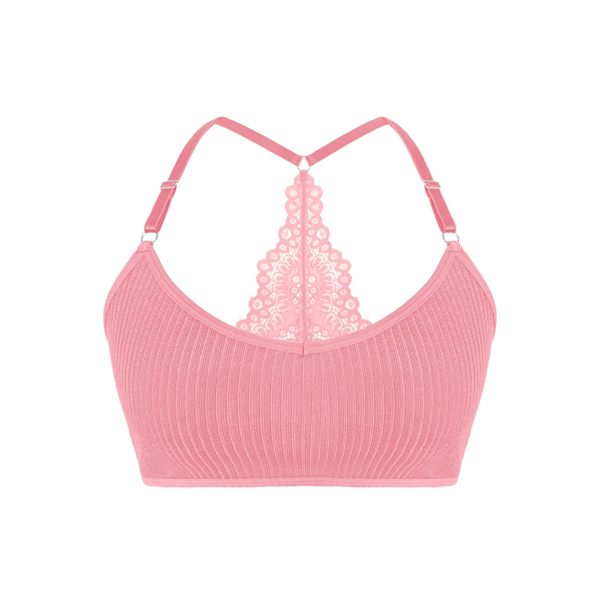 Sexy Women Underwear Backless Ribbed Bras Female Brassiere Breathable Camisole New Fashion Lingerie Solid Wireless Ladies Bras