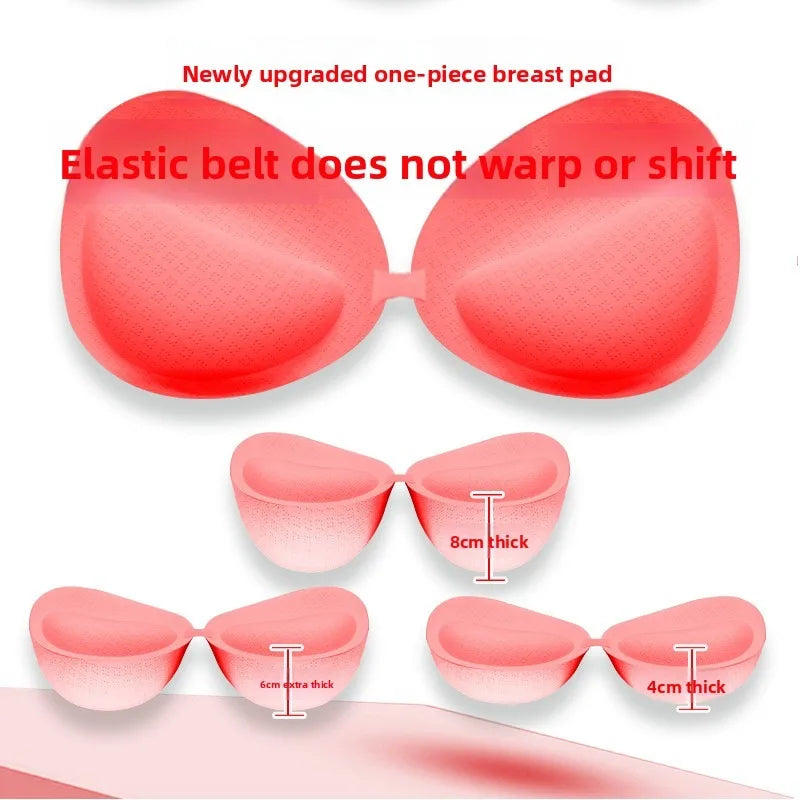8cm Extra Thick Push Up Pads Removable Padded Bra Inserts Small Chest Latex Sponge Enhancing Inserts Sports Bras Full Coverage