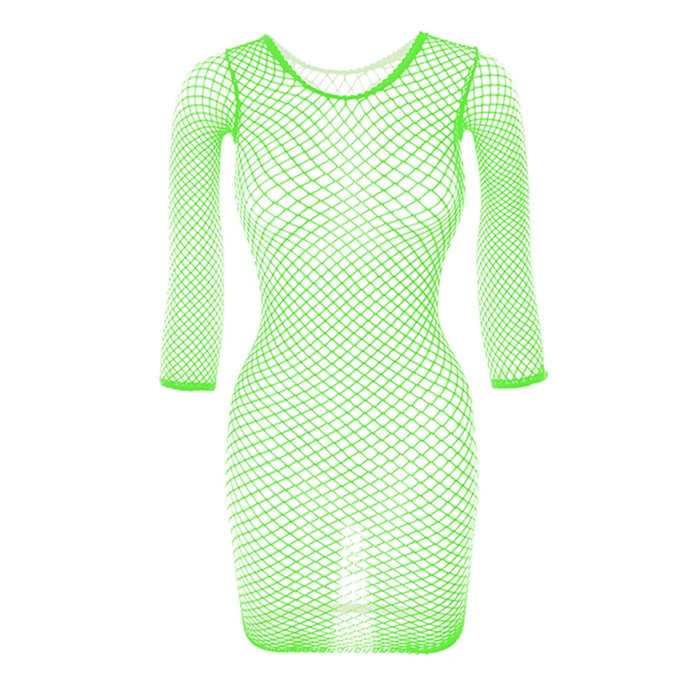 Sexy Fishnet Cover up for Swimwear Women Summer Plus Size Beachwear Bikini Cover up Hollow Bathing Suit Cover up Dress