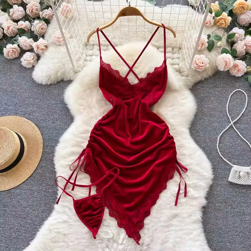 Backless Hotsweet Bow Lingerie For Women See Through Mesh Sexy Bunny Costume Lingerie Bodysuit 4 Piece Jumpsuit Spot Lace Cospla