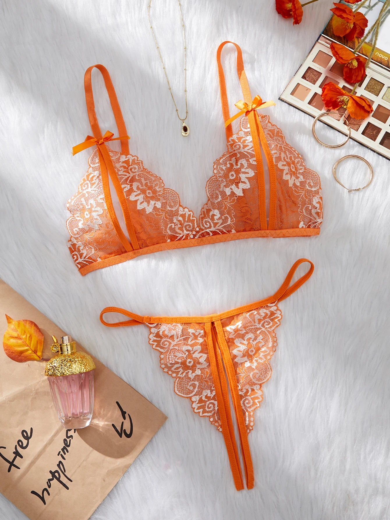 Sexy Adult Lingerie Sets Lace Embroidery Open Bra Suit Erotic Hot Crotchless Thong 2PCS Set Female Camisole Ultra Thin Underwear