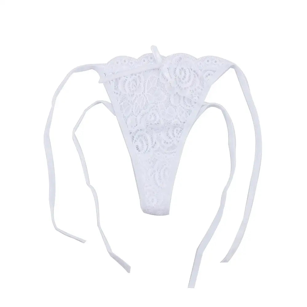 Women's Sexy Intimates Underwear Low Waist Lace Floral Transparent Lingerie Knickers