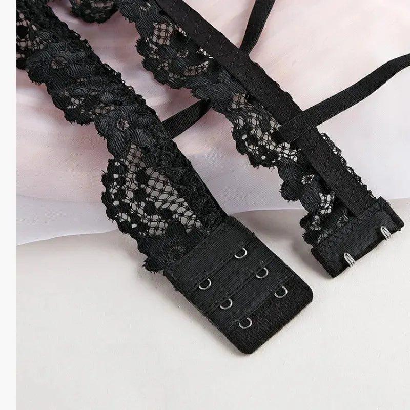 Lace Bras for Women Wireless Bralette Transparent Lace Underwear Women's Push Up Bra Solid Color Sexy Lingerie Backless Bra