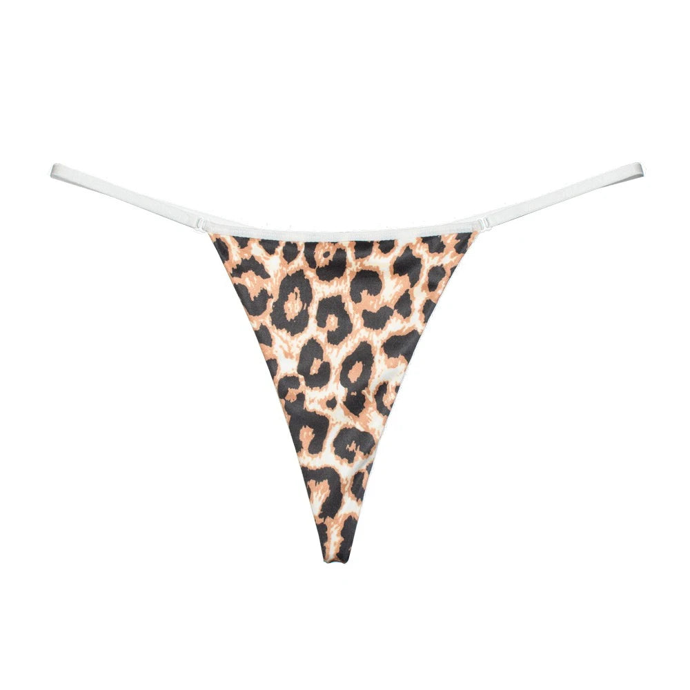 Lingerie Women Cotton T-Back Ladies Seamless Briefs Women Thong Leopard G-string Sexy Panties