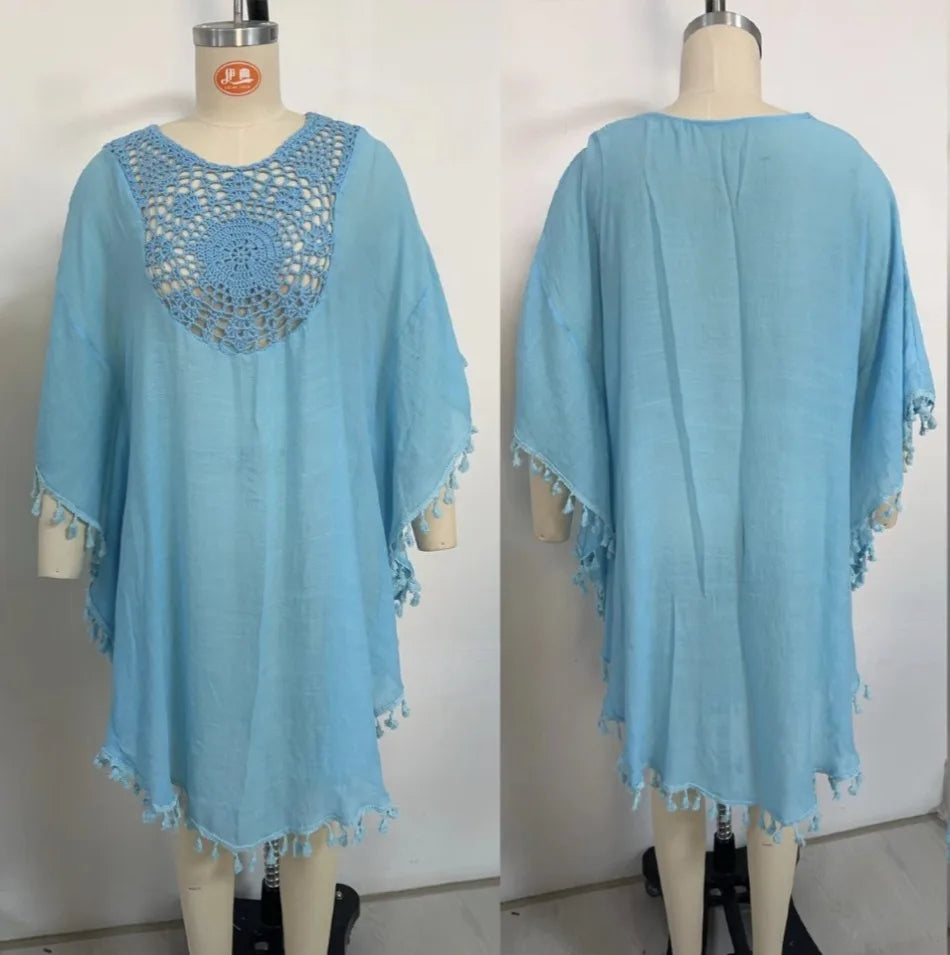Women's Sexy Swimsuit Cover Up Dress Summer Bathing Suit Beachwear Shirt Cover-ups for Women