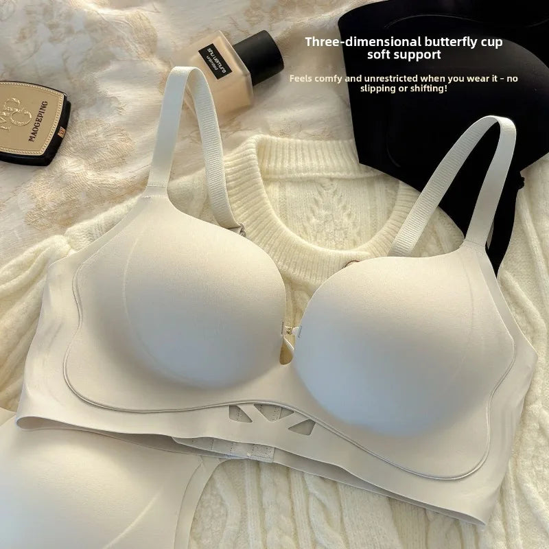 Push Up Bras for Small Chest  Invisible Skin Tone Plunge Bra with Lift No Show Coverage Comfortable Minimizer Strapless Adhesive