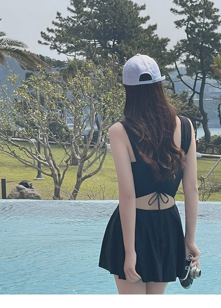 New One-piece Swimsuit for Women, Covering The Belly and Slimming Down, Gathering Sexy Seaside Swimsuits, Soaking in Hot Springs
