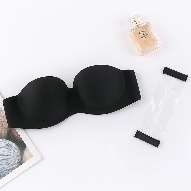 Anti-slip Strapless Bra For Women Invisible Sexy Bras Beautiful Back Chest Stickers Gathering Comfortable Underwear