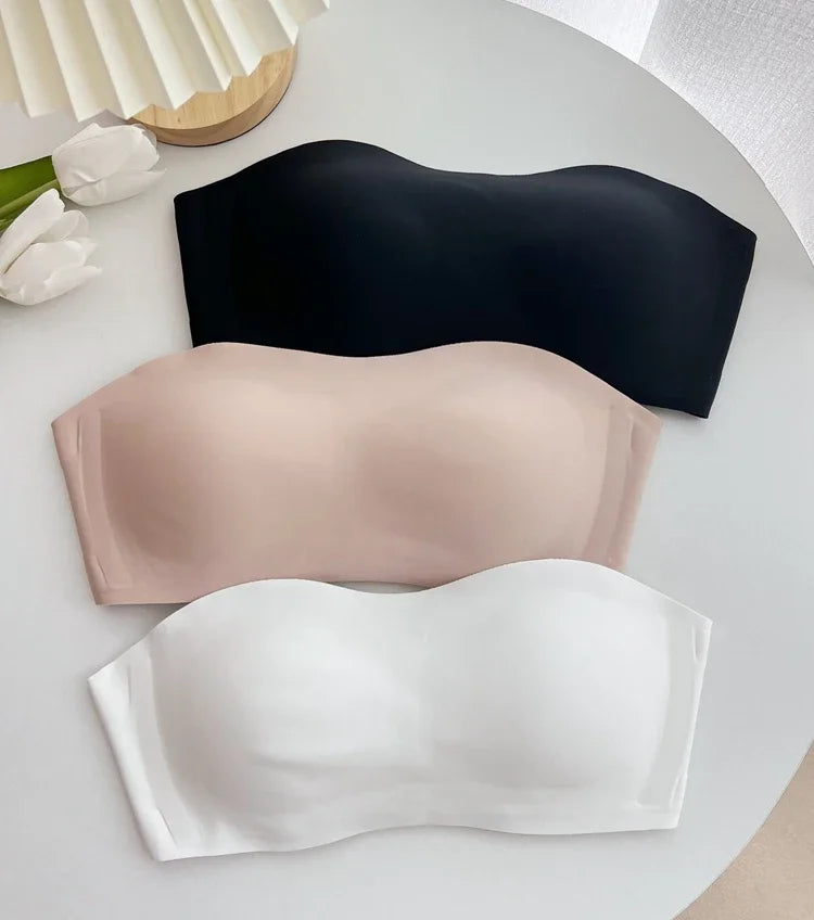 Bras For Women Non-Wire Bra Invisible Cup Padded Brassiere Seamless Underwear Female Sexy Lingerie Women'S Without Straps