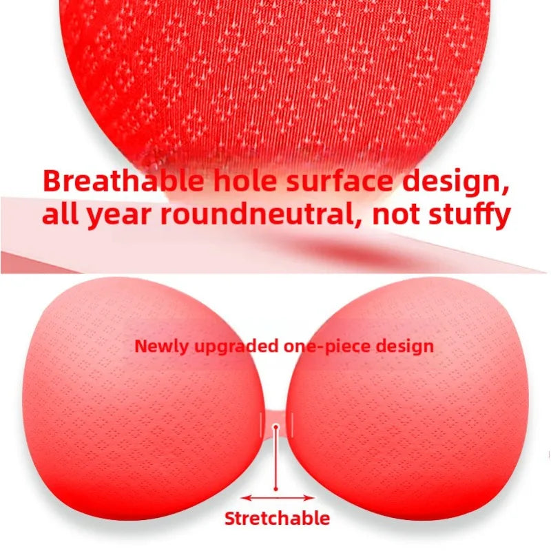 8cm Extra Thick Push Up Pads Removable Padded Bra Inserts Small Chest Latex Sponge Enhancing Inserts Sports Bras Full Coverage