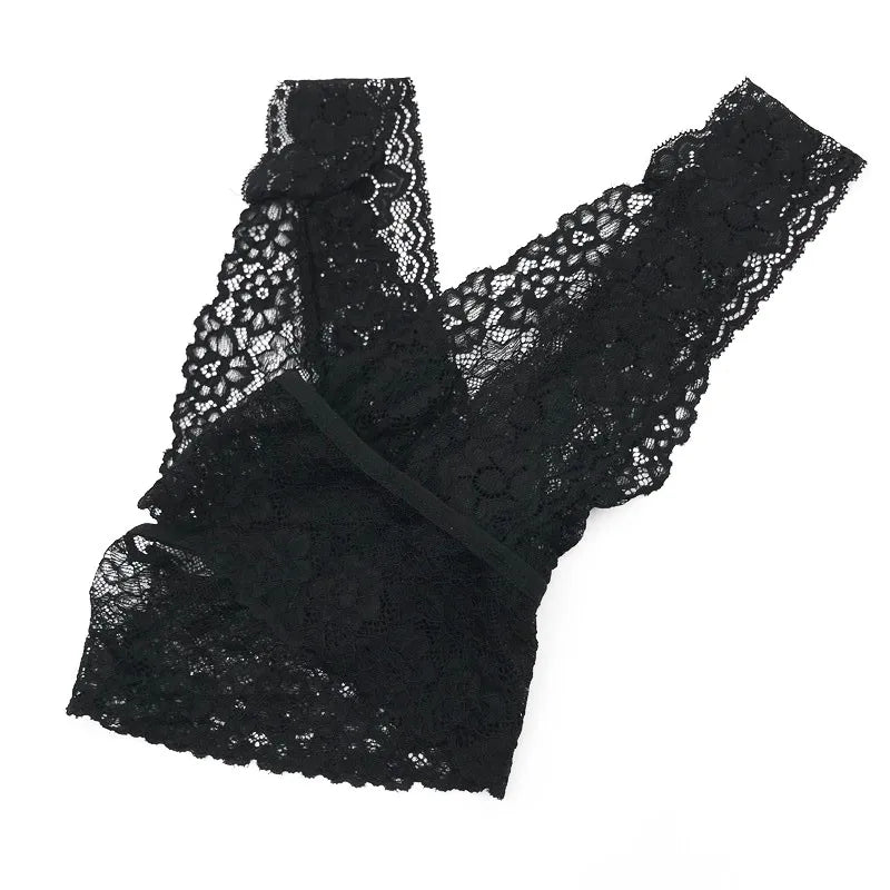 Sheer Lace Bra Tops Women Sexy Lingerie Corset Mesh Lace Bra Ladies Seamless Crop Underwear sexy bras for women  langerie sexy