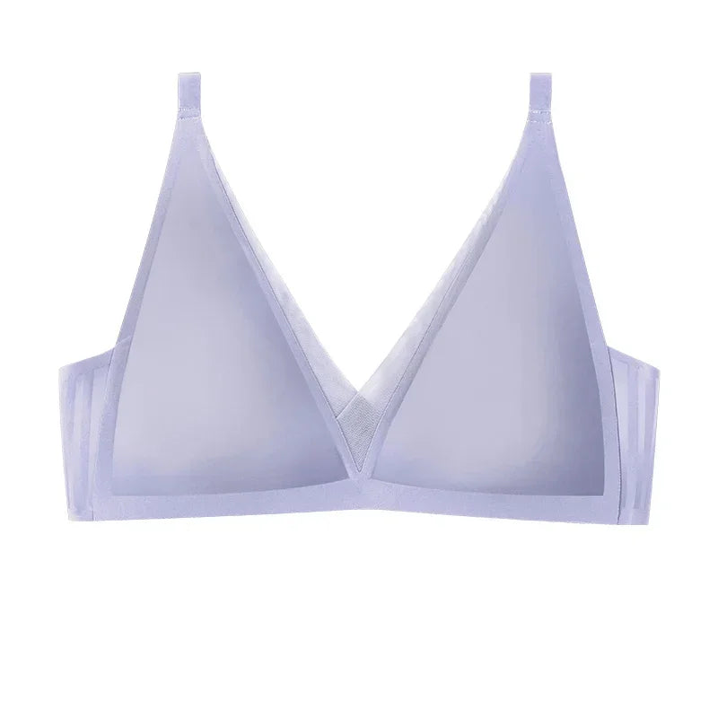 SUJIIN Plunge Push Up Bra for Small Chest Women Wireless Seamless Bralettes Comfortable Soft Padded Sexy Bra Women's Underwear