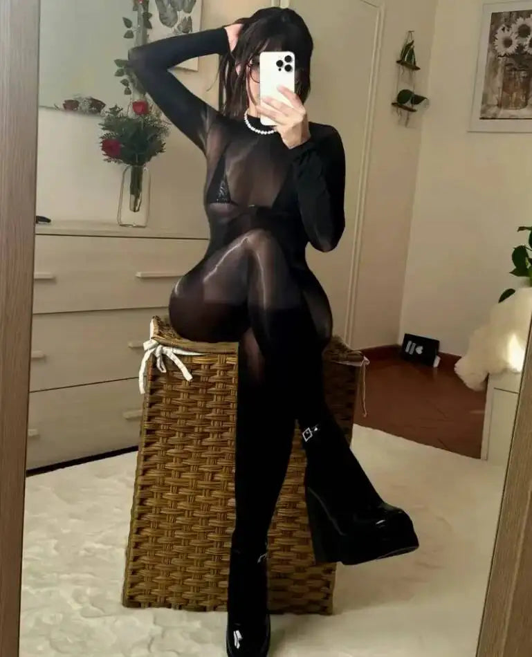 Sexy Lingerie For Women Erotic Babydoll Bodystocking Underwear Costumes Sleepwear Nightwear Fashion Women Tops N2R9