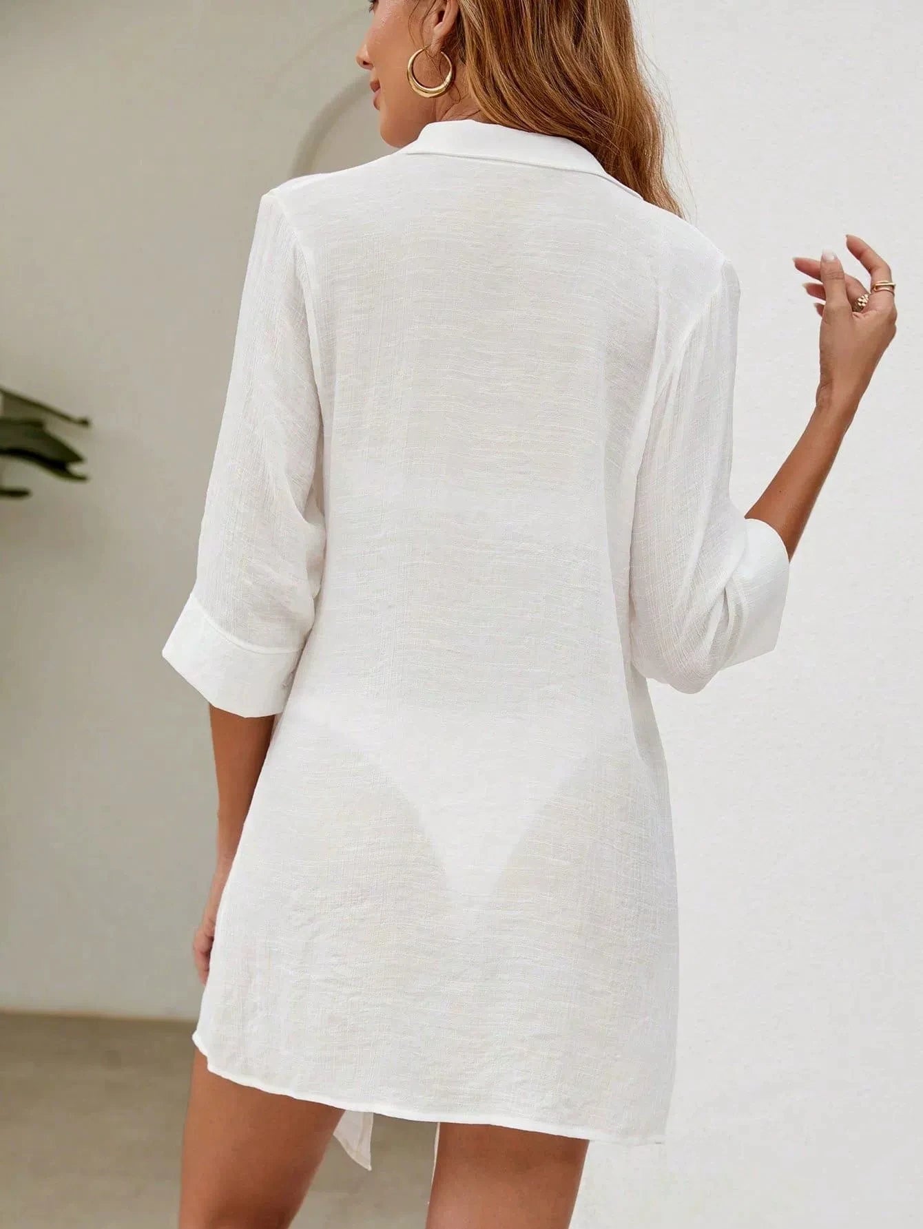Beach Cover Ups Women Long Sleeve 2026 Summer Jacket Chiffon Sun Protection Coat Swimsuit Swimwear Bathers Bathing Swim Suit