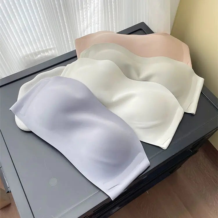 Sexy Seamless Tube Top Bra Invisible strapless Bras Women Underwear thin Non slip Push up Bralette Wireless Female Lingerie