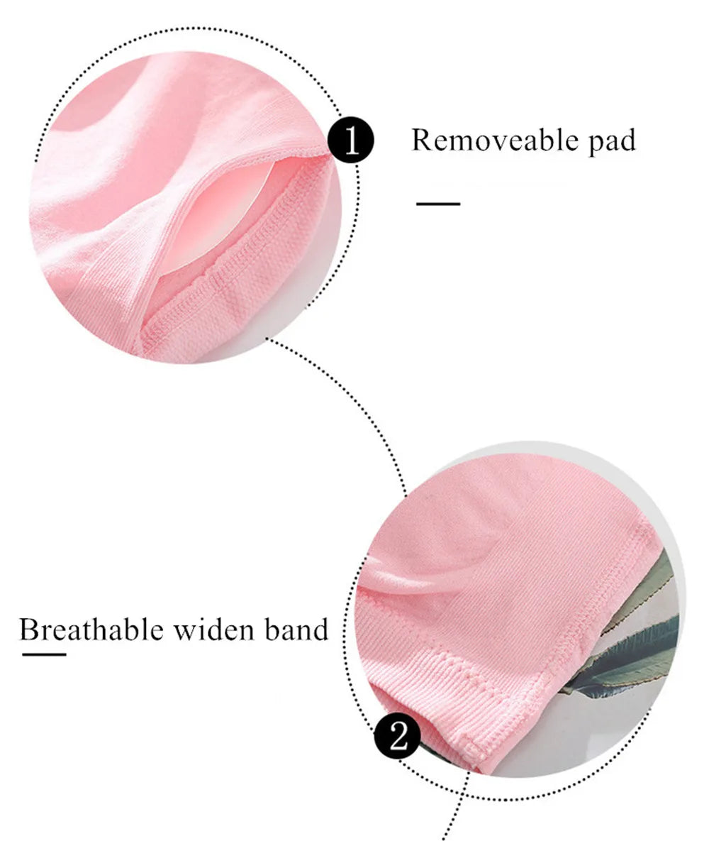 DOIAESKVE Large Size plus Wireless Tube Top Strapless Bra Women's Seamless Bandeau Bra Comfortable Underwear for Big Size Women