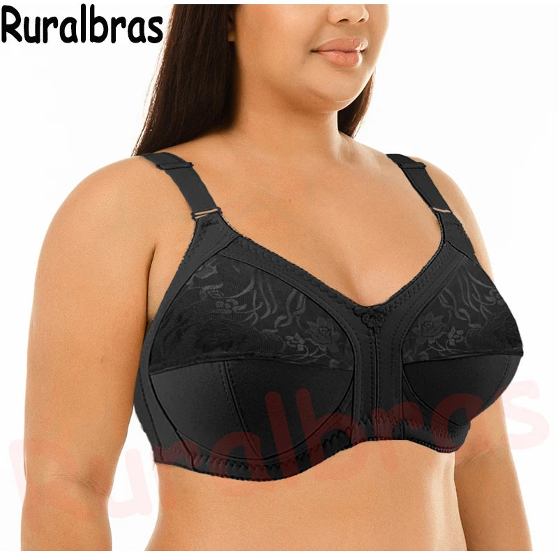 2033 Top push up bras for women seamless wire free bra sexy lace full coverage lingerie 50 48 46 44 42 40 38 36 C D E F G cup bh