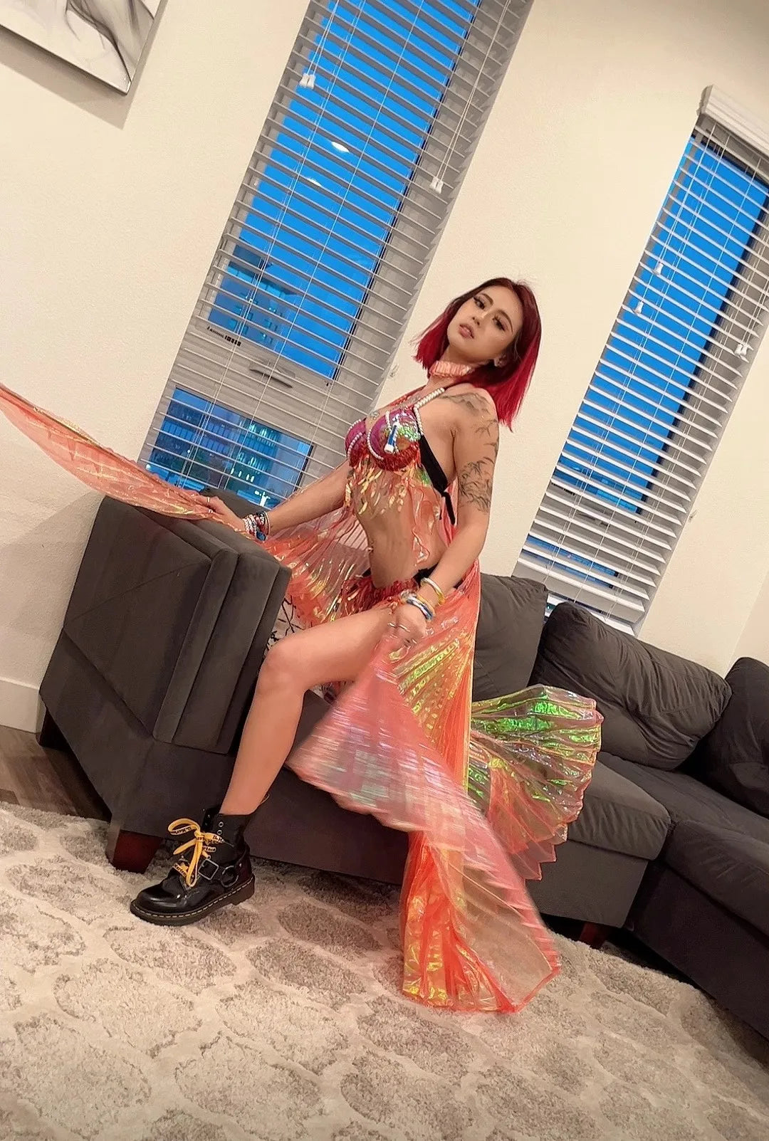 Super Beautiful Mermaid Bikini Sequin Bra Summer Swimming Free Diving Cosplay Mermaid Bra Oceanarium Bar Performance Clothing