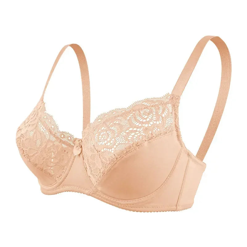 Lace Women's Bra Summer Breathable Sexy Bra Adjustable Lingerie with Underwire Comfort Bras Lingeries for Woman 75C-95D