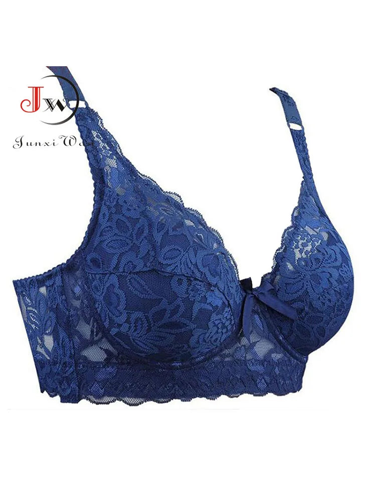 Sexy Women's Lace Unlined Underwire Push Up Bra Full Lace Brassiere Underwear Bras Lingerie Intimates Bralette Women