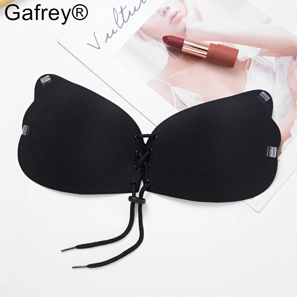 Invisible Strapless Adhesive Stick Bra Strapless Push Up Bras Women Sexy Backless Lingerie Seamless Silicone Bralette Underwear