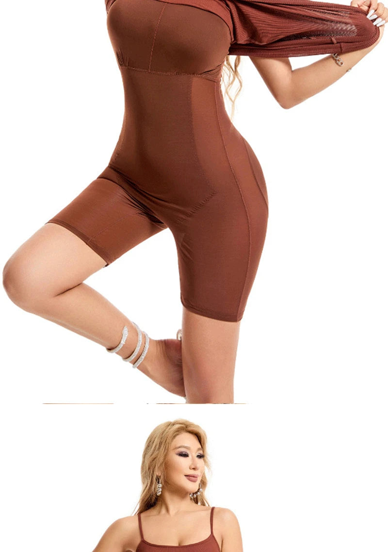 Women Shapewear Dress Control Slips Body Shaper Tight Slimming Control Panties in 1 Short Sleeves Casual Summer Dresses