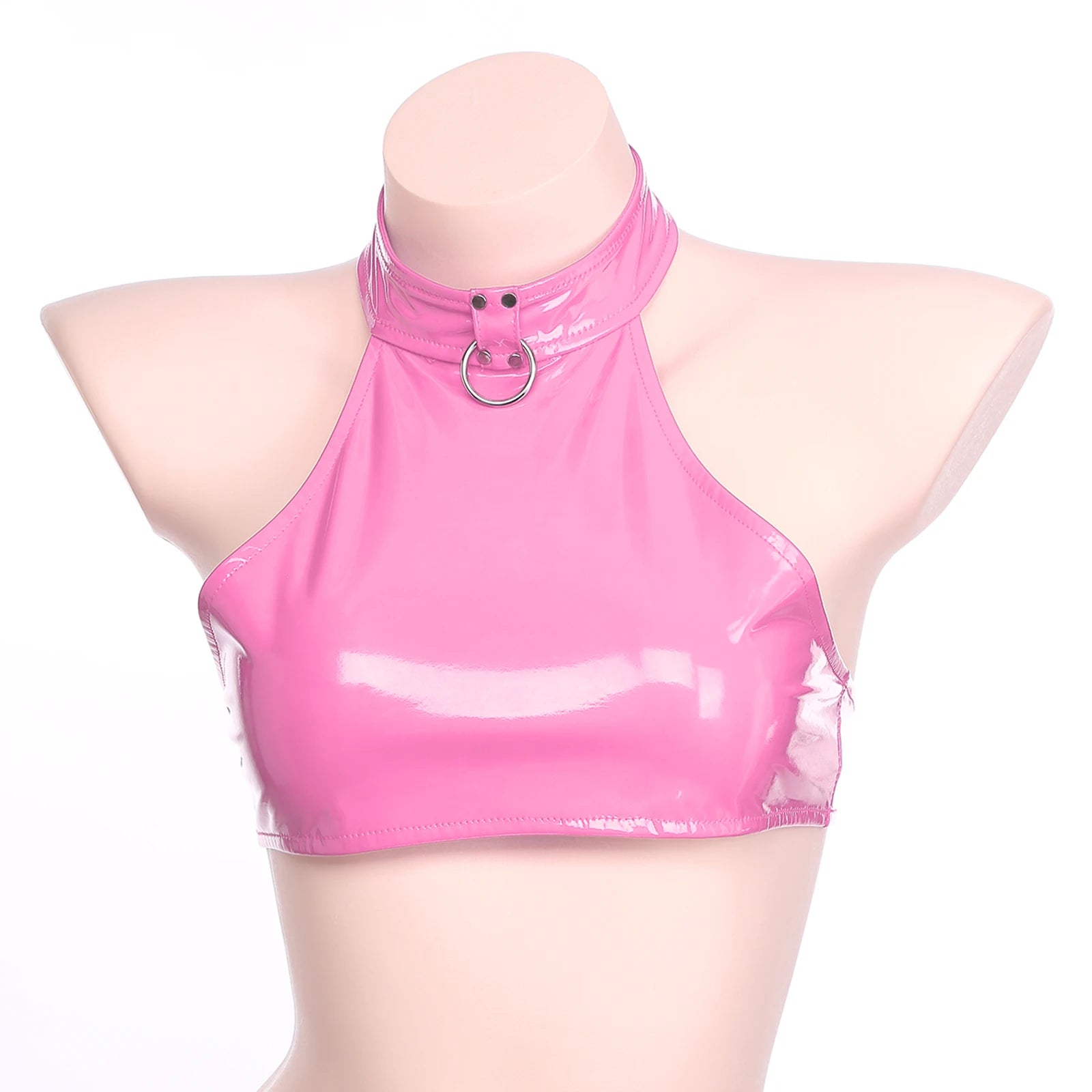 Two-Piece Female Lingerie Set Women Latex Nightclub Outfit Night Club Hot Girl Rave Festival Pole Dance Show Babydoll Costume