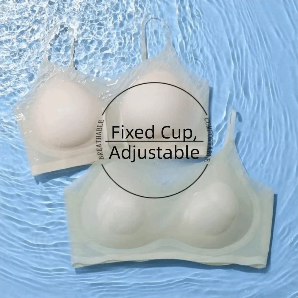 Breathable Close-fitting Seamless Bra Anti-sagging Shockproof Brassiere for Women Beautiful Back Wireless Deep V Bra Lady