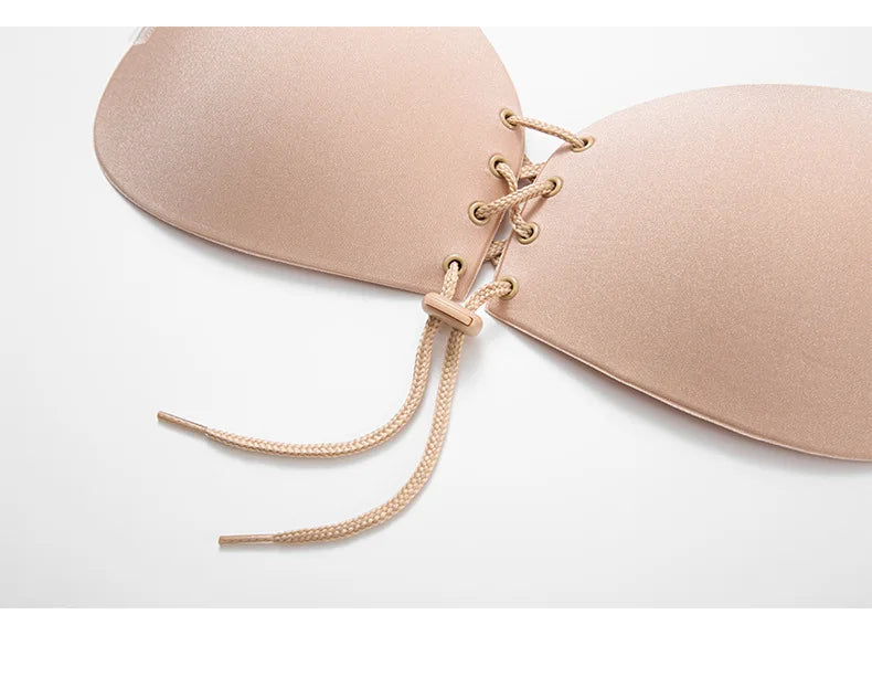 Invisible Strapless Adhesive Stick Bra Strapless Push Up Bras Women Sexy Backless Lingerie Seamless Silicone Bralette Underwear
